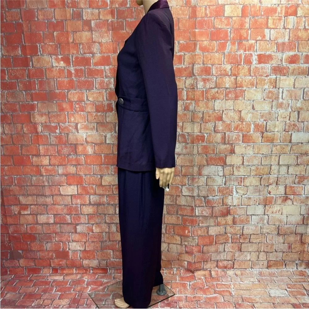 Virgo II Vintage 90’s Deadstock Satin Trimmed‎ Pantsuit